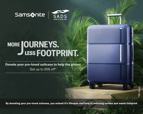 samsonite luggage exchange india